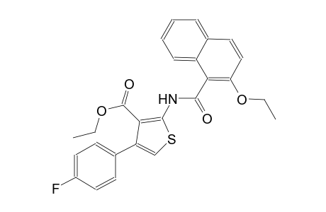 ethyl 2-[(2-ethoxy-1-naphthoyl)amino]-4-(4-fluorophenyl)-3-thiophenecarboxylate