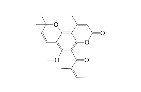 5-Methoxy-2,2,10-trimethyl-6-[(Z)-2-methylbut-2-enoyl]-2H,8H-benzo[1,2-b:3,4-b']dipyran-8-one