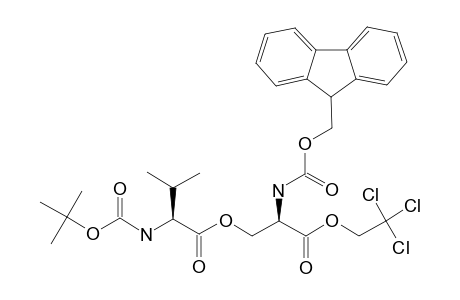 9-FLUORENYL-METHYLOXYCARBONYL-D-SERINE-(N-BUTYLOXYCARBONYL-L-VALINE)-O-TRICHLOROETHYL