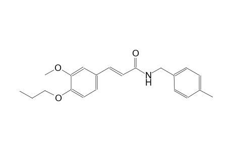 (2E)-3-(3-methoxy-4-propoxyphenyl)-N-(4-methylbenzyl)-2-propenamide