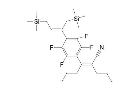 (Z)-3-(4-((Z)-1,4-bis(trimethylsilyl)but-2-en-2-yl)-2,3,5,6-tetrafluorophenyl)-2-propylhex-2-enenitrile