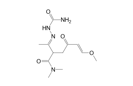 2-{(5E)-2-[(Dimethylamino)carbonyl]-6-methoxy-1-methyl-4-oxo-5-hexenylidene}-1-hydrazinecarboxamide
