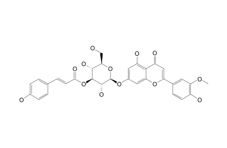 CHRYSOERIOL-7-O-(3''-O-TRANS-PARA-COUMAROYL)-BETA-D-GLUCOPYRANOSIDE