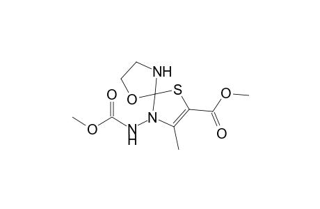 2-(Methoxycarbonyl)-4-[(methoxycarbonyl)amino]-3-methyl-1-thia-6-oxa-4,9-diazaspiro[4.4]non-2-ene
