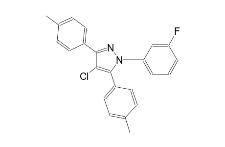 4-chloro-1-(3-fluorophenyl)-3,5-bis(4-methylphenyl)-1H-pyrazole
