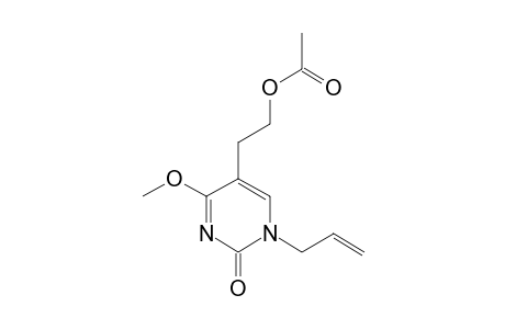 5-(2-ACETOXYETHYL)-N-1-ALLYL-4-METHOXYPYRIMIDIN-2-ONE