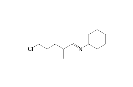 N-(5-Chloro-2-methylpentylidene)cyclohexylamine