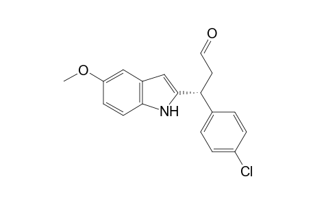 (R)-3-(4-chlorophenyl)-3-(5-methoxy-1H-indol-2-yl)propanal
