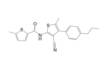 N-[3-cyano-5-methyl-4-(4-propylphenyl)-2-thienyl]-5-methyl-2-thiophenecarboxamide