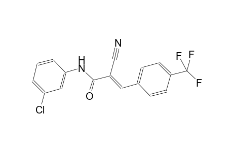 (2E)-N-(3-chlorophenyl)-2-cyano-3-[4-(trifluoromethyl)phenyl]-2-propenamide