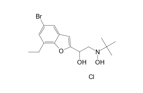 5-Bromo-7-ethylbenzofuran-2-yl(hydroxy-t-butylaminomethyl)methanol hydrochloride