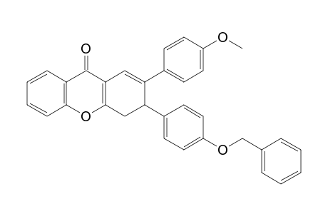 3-(4-Benzyloxyphenyl)-2-(4-methoxyphenyl)-3,4-dihydro-9H-xanthen-9-one