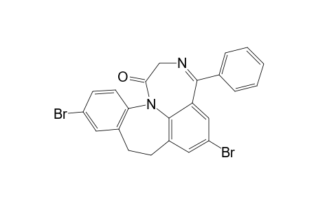6,11-dibromo-8,9-dihydro-4-phenyl[1]benzazepino[3,2,1-jk][1,4]benzodiazepin-1(2H)-one