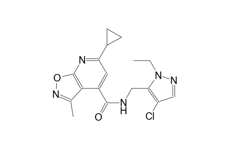 isoxazolo[5,4-b]pyridine-4-carboxamide, N-[(4-chloro-1-ethyl-1H-pyrazol-5-yl)methyl]-6-cyclopropyl-3-methyl-
