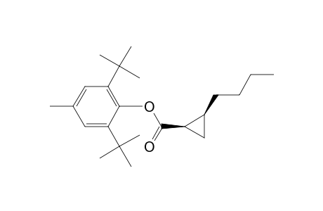 Cyclopropanecarboxylic acid, 2-butyl-, 2,6-bis(1,1-dimethylethyl)-4-methylphenyl ester, cis-