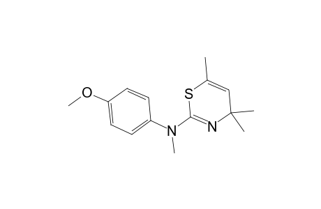 N-(4-Methoxyphenyl)-N,4,4,6-tetramethyl-4H-1,3-thiazin-2-amine