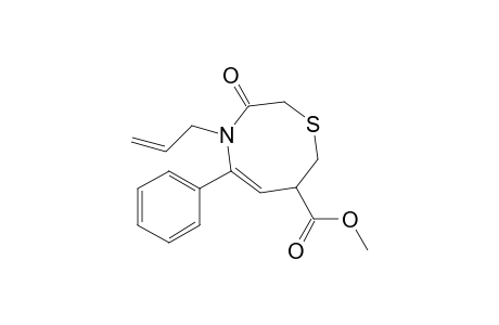 Methyl 4-allyl-3-oxo-5-phenyl-3,4,7,8-tetrahydro-2H-1,4-thiazocin-7-carboxylate