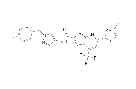 5-(5-ethyl-2-thienyl)-N-[1-(4-methylbenzyl)-1H-pyrazol-4-yl]-7-(trifluoromethyl)pyrazolo[1,5-a]pyrimidine-2-carboxamide