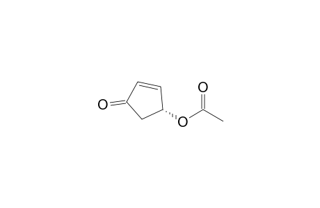 2-Cyclopenten-1-one, 4-(acetyloxy)-, (R)-