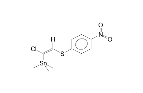 (E)-TRIMETHYL[1-CHLORO-2-(PARA-NITROPHENYLTHIO)VINYL]STANNANE