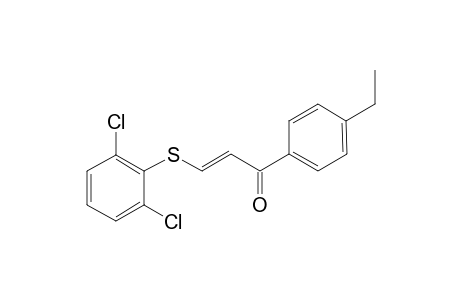 (2E)-3-[(2,6-Dichlorophenyl)sulfanyl]-1-(4-ethylphenyl)-2-propen-1-one