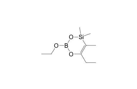 2-Ethoxy-6-ethyl-4,4,5-trimethyl-1,3-dioxa-4-sila-2-boracyclohex-5-ene