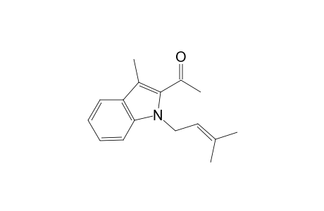 1-[3'-methyl-1'-(3''-methylbut-2''-enyl)indol-2'-yl]ethanone