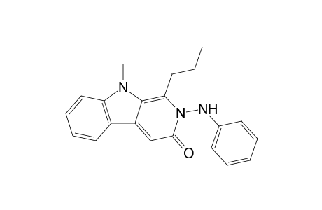 2-Anilino-1-propyl-9-methyl-2,9-dihydro-3H-.beta.-carbolin-3-one
