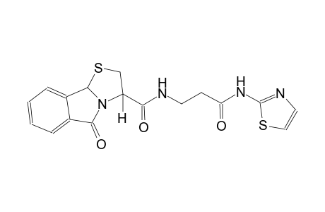 thiazolo[2,3-a]isoindole-3-carboxamide, 2,3,5,9b-tetrahydro-5-oxo-N-[3-oxo-3-(2-thiazolylamino)propyl]-, (3R)-