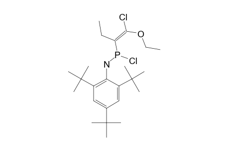 E-1-ETHOXY-1-CHLOROBUTEN-2-YLPHOSPHONOUS_ACID_2,4,6-TRI-TERT.-BUTYLANILIDE_CHLORIDE