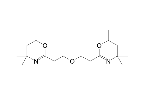 Bis[2-(5,6-dihydro-4,4,6-trimethyl-1,3-4H-oxazin-2-yl)ethyl] ether