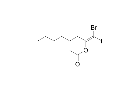 acetic acid [(Z)-2-bromo-1-hexyl-2-iodo-vinyl] ester