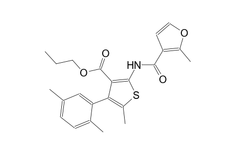 propyl 4-(2,5-dimethylphenyl)-5-methyl-2-[(2-methyl-3-furoyl)amino]-3-thiophenecarboxylate