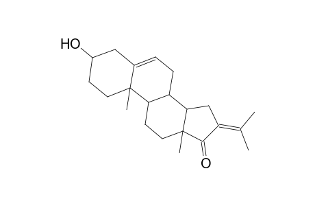 Androst-5-en-17-one, 3-hydroxy-16-(1-methylethylidene)-, (3.beta.)-