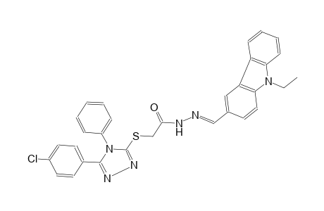 acetic acid, [[5-(4-chlorophenyl)-4-phenyl-4H-1,2,4-triazol-3-yl]thio]-, 2-[(E)-(9-ethyl-9H-carbazol-3-yl)methylidene]hydrazide