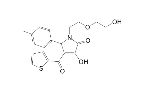 3-hydroxy-1-[2-(2-hydroxyethoxy)ethyl]-5-(4-methylphenyl)-4-(2-thienylcarbonyl)-1,5-dihydro-2H-pyrrol-2-one