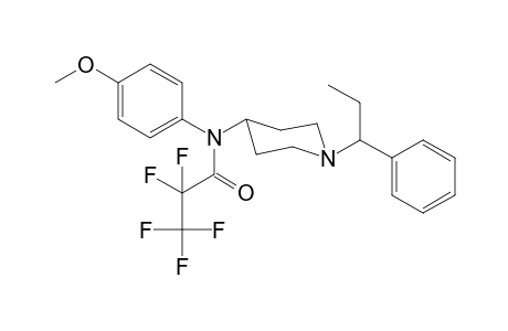 N-4-Methoxyphenyl-N-[1-(1-phenylpropyl)piperidin-4-yl]pentafluoropropanamide