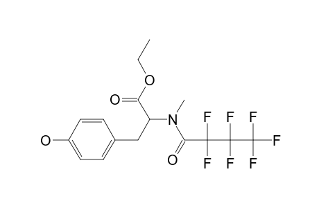 L-Tyrosine, N-heptafluorobutyryl-N-methyl-, ethyl ester