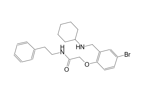 2-{4-bromo-2-[(cyclohexylamino)methyl]phenoxy}-N-(2-phenylethyl)acetamide