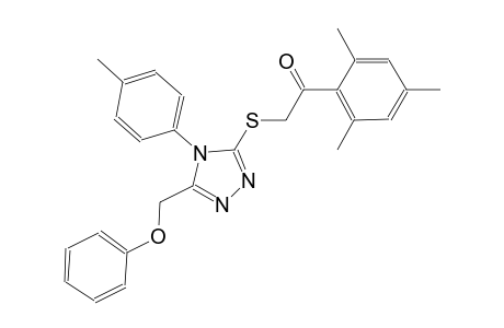 1-mesityl-2-{[4-(4-methylphenyl)-5-(phenoxymethyl)-4H-1,2,4-triazol-3-yl]sulfanyl}ethanone
