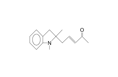 2,3-Dihydro-1,2-dimethyl-2-(2-trans-penten-3-one)-1H-indole