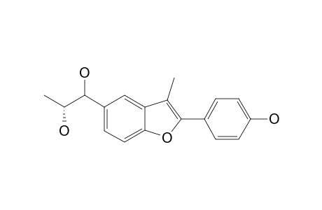 5-(ERYTHRO-1,2-DIHYDROXYPROPYL)-2-(4-HYDROXYPHENYL)-3-METHYLBENZO-[B]-FURAN