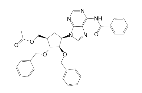 (1R,2R,3R,4R)-7-[2,3-Bis(benzyloxy)-4-(acetoxymethyl)cyclopentyl]-N(6)-Benzoyladenine