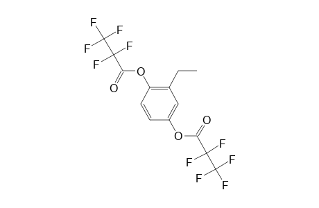 2-Ethylhydroquinone, bis(pentafluoropropionate)