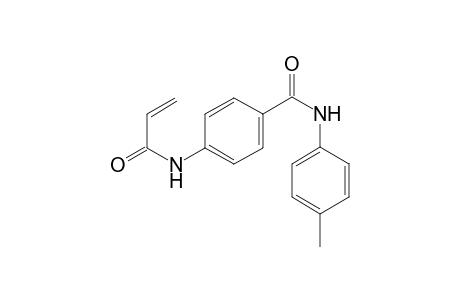 Benzamide, 4-(1-oxo-2-propenylamino)-N-(4-methylphenyl)-