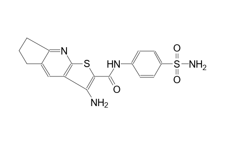 5H-cyclopenta[b]thieno[3,2-e]pyridine-2-carboxamide, 3-amino-N-[4-(aminosulfonyl)phenyl]-6,7-dihydro-