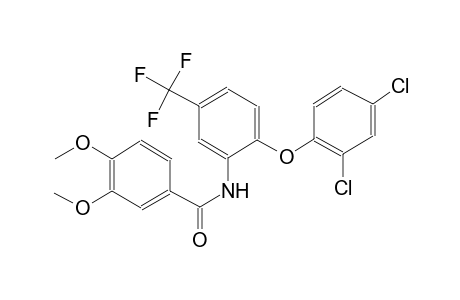 benzamide, N-[2-(2,4-dichlorophenoxy)-5-(trifluoromethyl)phenyl]-3,4-dimethoxy-