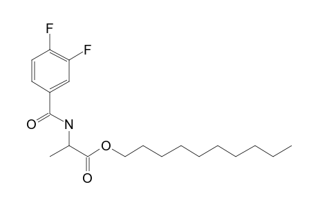 D-Alanine, N-(3,4-difluorobenzoyl)-, decyl ester