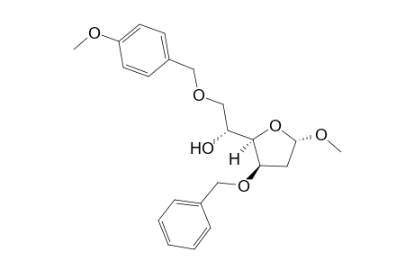 (1R)-1-[(2R,3R,5S)-3-benzoxy-5-methoxy-tetrahydrofuran-2-yl]-2-p-anisyloxy-ethanol