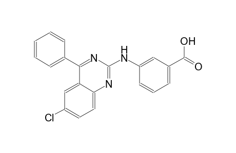 3-[(6-chloro-4-phenyl-2-quinazolinyl)amino]benzoic acid